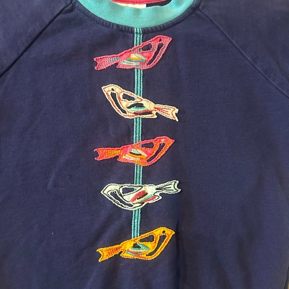 Hanna Andersson size 5t 110 long sleeve embroidered shirt - Picture 2 of 3